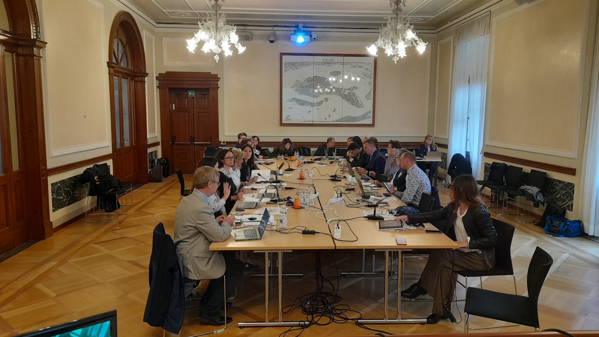 riunione a Palazzo della Regione per Peer Review