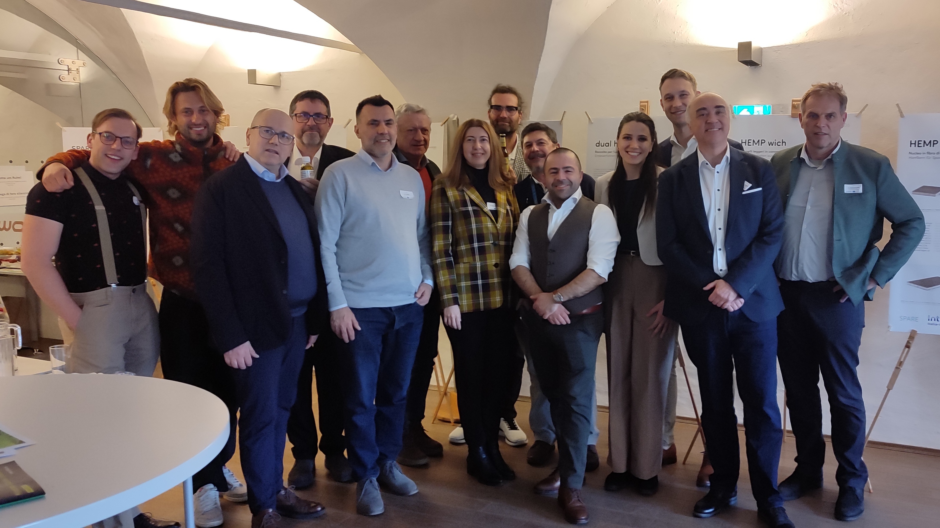 Foto del team di progetto all'evento finale in Carinzia